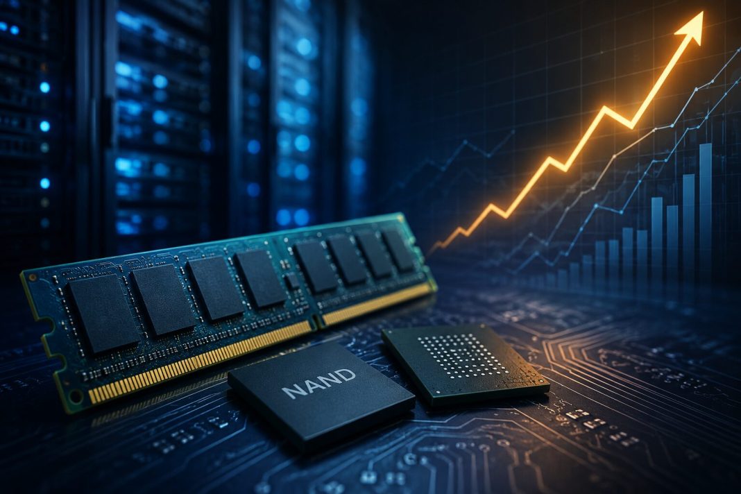Los precios de la memoria RAM y NAND seguirán subiendo en el tercer trimestre de 2026, pero el consumo ya se debilita