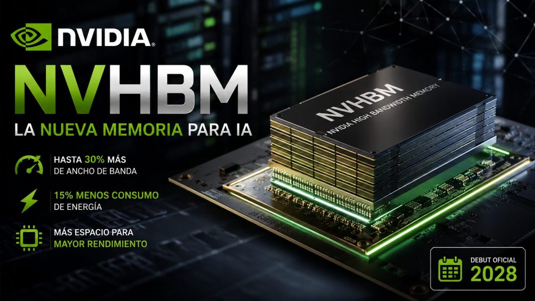 NVIDIA prepara NVHBM: la nueva memoria para IA que llegará en 2028 con 30% más de ancho de banda