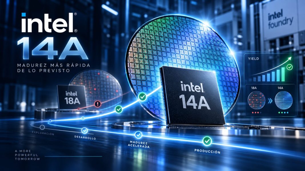 Intel 14A sorprende: su desarrollo avanza más rápido de lo previsto
